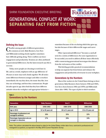 Generational Conflict At Work: Separating Fact From Fiction