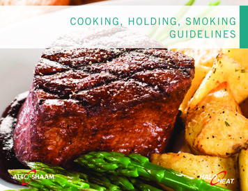 COOKING, HOLDING, SMOKING GUIDELINES - Alto-Shaam