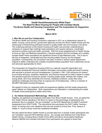 Health Homes And Homelessness White Paper