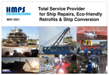 Total Service Provider For Ship Repairs, Eco-friendly MAY 2021 . - HMPS