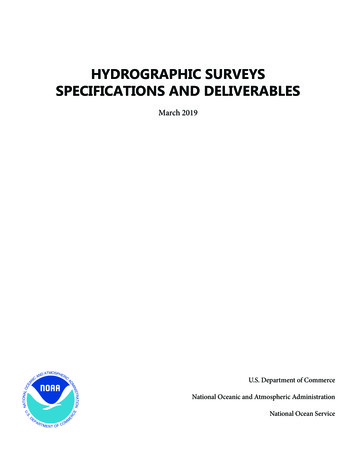 Hydrographic Surveys Specifications And Deliverables