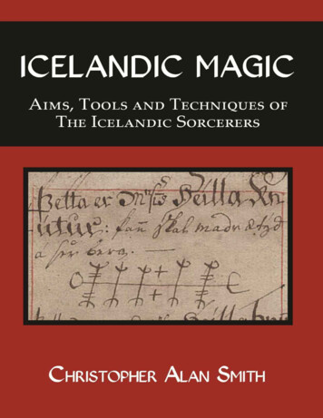 Icelandic Magic: Aims, Tools And Techniques Of The . - Esoteric Awakening