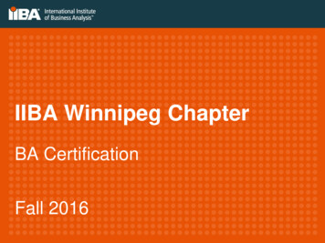 IIBA Winnipeg Chapter