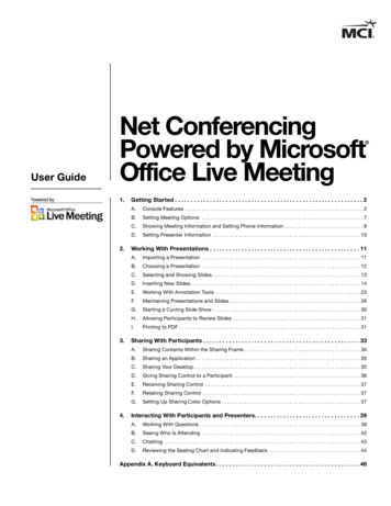 Net Conferencing Powered By Microsoft Office Live Meeting