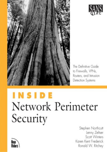 Inside Network Perimeter Security: The - DocDroid