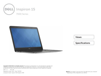 Inspiron 15 7547 Setup And Specifications - Dell