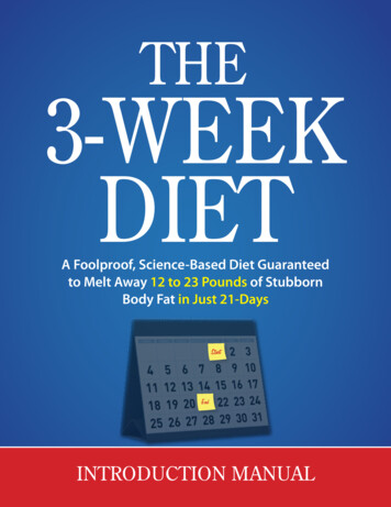 The 3-week Diet