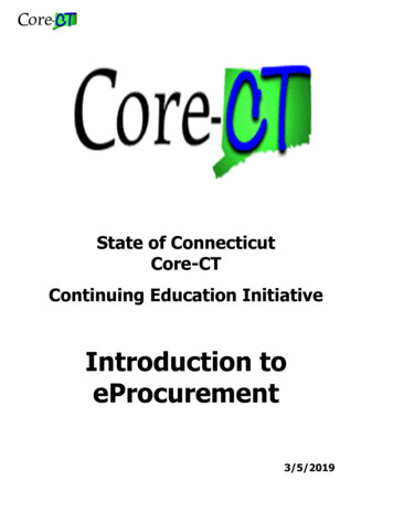State Of Connecticut Core-CT Continuing Education Initiative