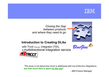 Introduction To Creating DLAs - TDI Users