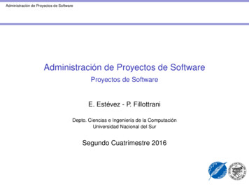 Proyectos De Software - Universidad Nacional Del Sur