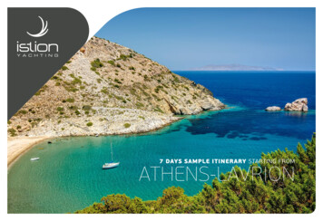 7 Days Sample Itinerary Starting From Athens-lavrion