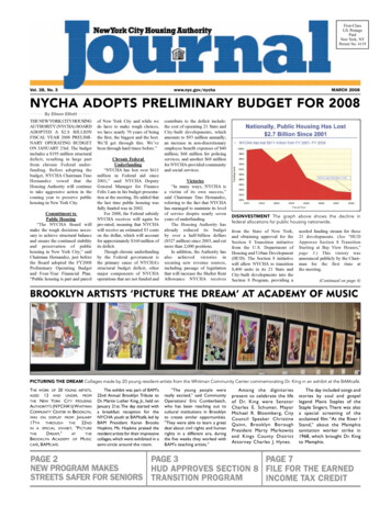 NYCHA ADOPTS PRELIMINARY BUDGET FOR 2008 - Nyc.gov