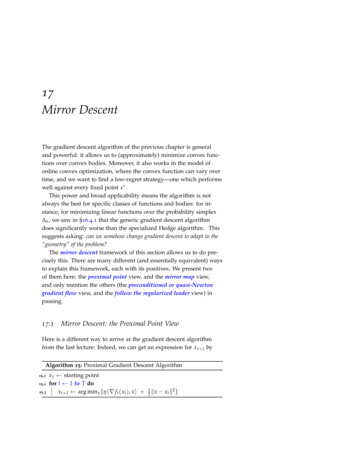 17 Mirror Descent - Carnegie Mellon University