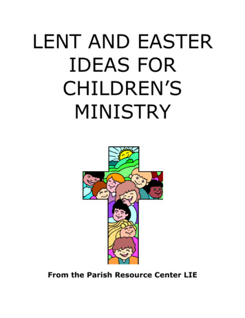 Lent And Easter Ideas For Children Booklet