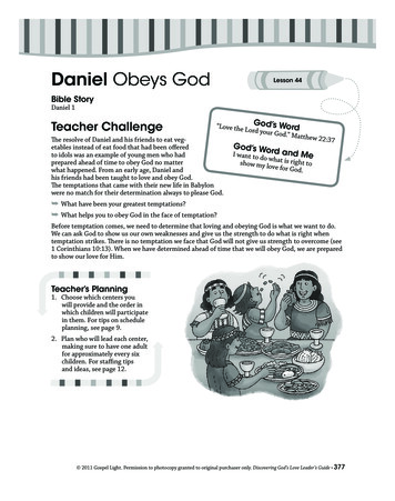 Daniel Obeys God Lesson 44 - Clover Sites