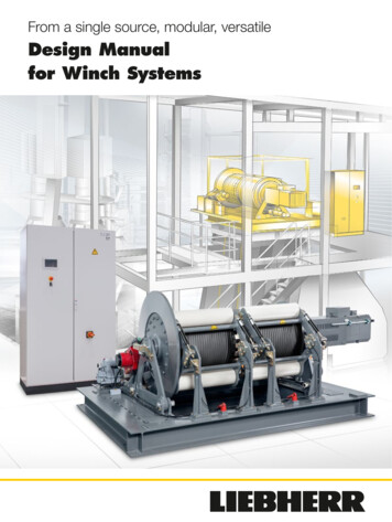 Design Manual For Winch Systems - Liebherr