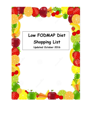 Low FODMAP Diet Shopping List Guide