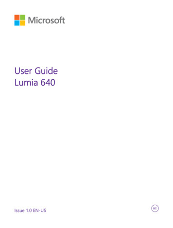 Lumia 640 User Guide - -fds.webapps.microsoft 