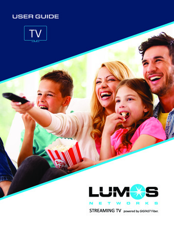 USER GUIDE TV - Lumos