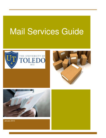 Mail Services Guide - University Of Toledo