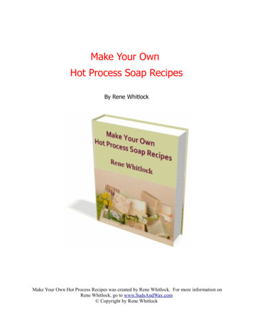 Make Your Own Hot Process Soap Recipes - Booksdrive 