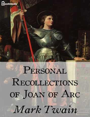 Personal Recollections Of Joan Of Arc - Foruq 