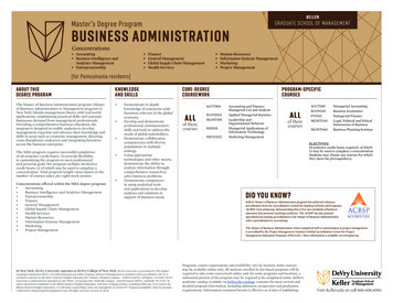 Keller Graduate School Of Management Business Administration