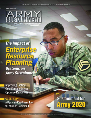 The Impact Of Enterprise Resource Planning - Alu.army.mil