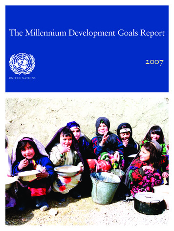 The Millennium Development Goals Report - University Of Nevada, Reno