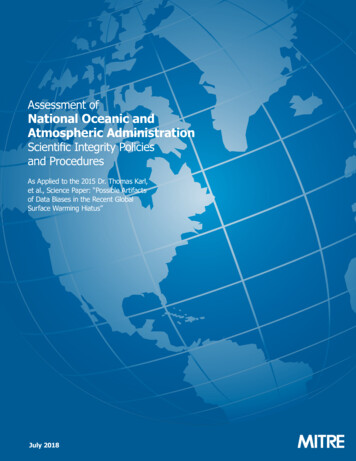 Assessment Of National Oceanic And Atmospheric Administration