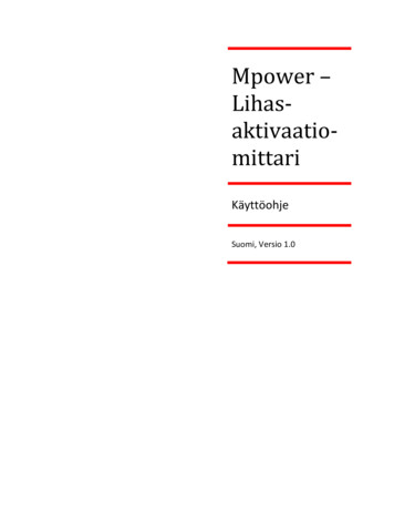 Mpower - Lihas- Aktivaatio- Mittari