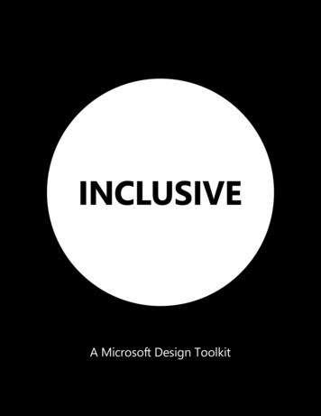Microsoft Inclusive Design Toolkit Manual - BCcampus