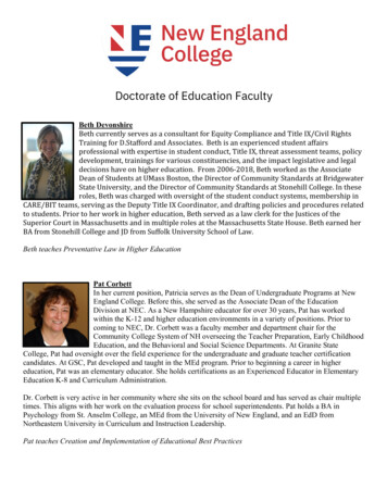 Doctorate Of Education Faculty - New England College
