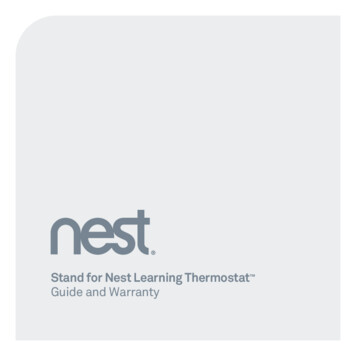 Stand For Nest Learning Thermostat Guide And Warranty