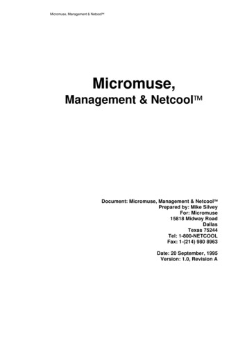Micromuse, Management & Netcool - Carleton