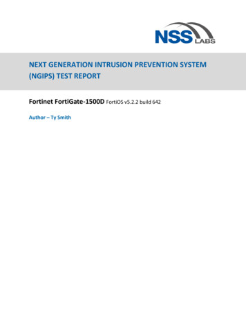 Next-Gen Intrusion Prevention System Test Report