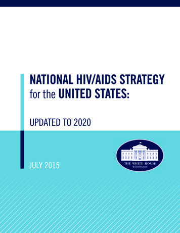 National HIV/AIDS Strategy For The United States: Updated To 2020