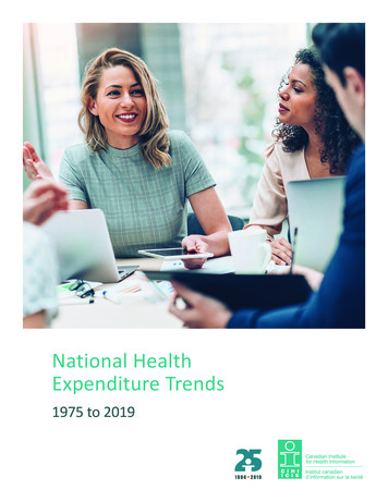 National Health Expenditure Trends - CIHI