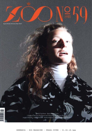 Germania - Zoo Magazine - Prada Cover - 01.06.18