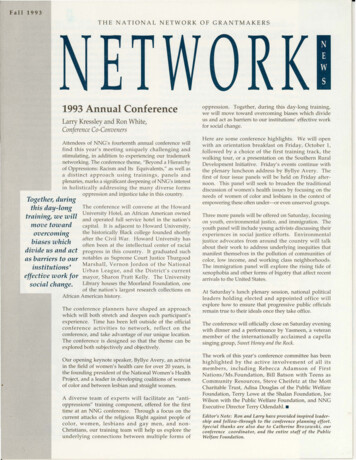 Fall 1993 THE NATIONAL NETWORK OF GRANTMAKERS - IUPUI