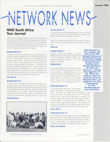 NATIONAL NETWORK OF GRANTMAKERS Summer 1998