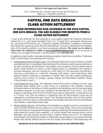 Capital One Data Breach Class Action Settlement