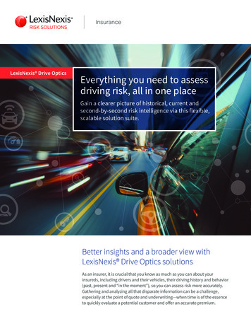 LexisNexis Drive Optics Everything You Need To Assess Driving Risk .
