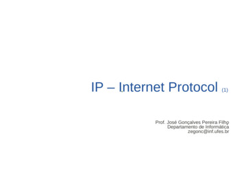 IP - Internet Protocol - Ufes