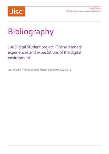 Bibliography - Jisc Digital Insights
