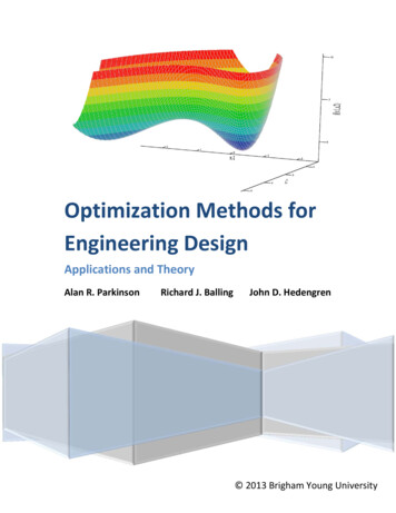 Optimization For Engineering Design - APMonitor