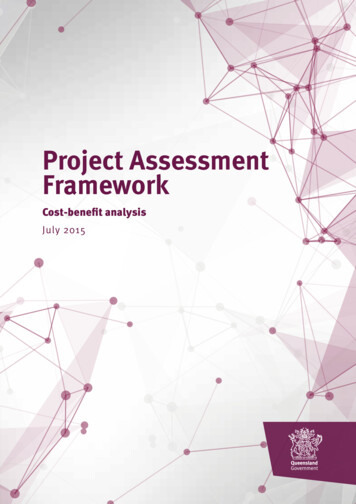 Project Assessment Framework Document - Queensland Treasury