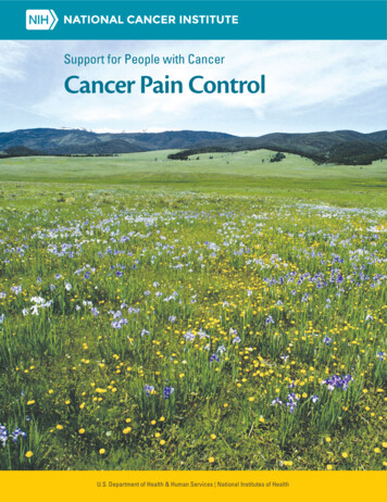 Support For People With Cancer: Cancer Pain Control