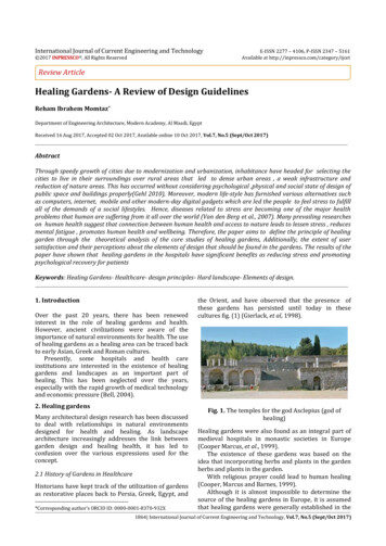 Healing Gardens- A Review Of Design Guidelines - Inpressco 