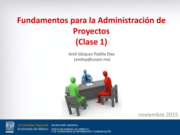 Administración De Proyectos - UNAM